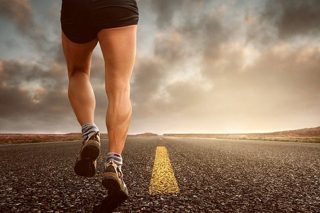 man jogging so he could keep up his movement man jogging so he could keep up his movement